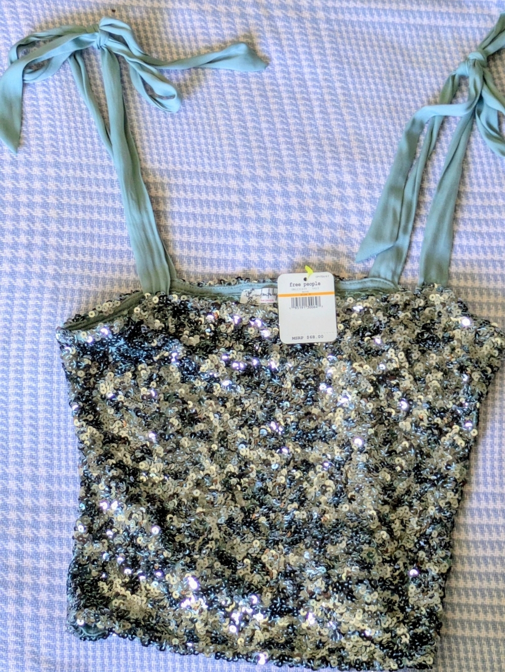 Free People Sequin Cami. Make a statement stunning With linen Pants Or Shorts-